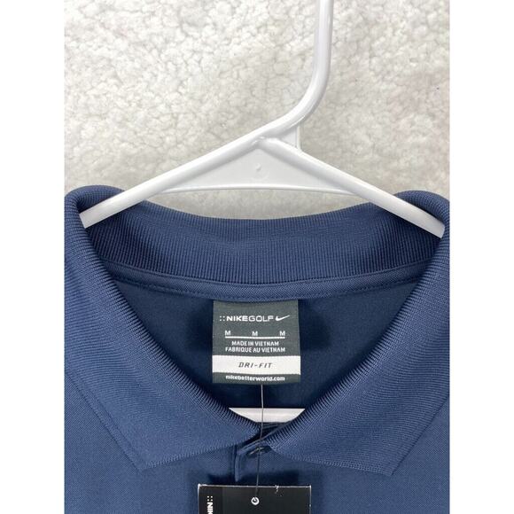 Nike Golf Polo Shirt Men’s Size M Navy / Blue Dri-FIT Short Sleeve‎ EBTRON Lot 2 - Picture 10 of 12